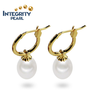 Hot Sale Pearl Earring Jewel 925 Freshwater Pearl Earring Jewel Drop Shape Real Pearl Earring